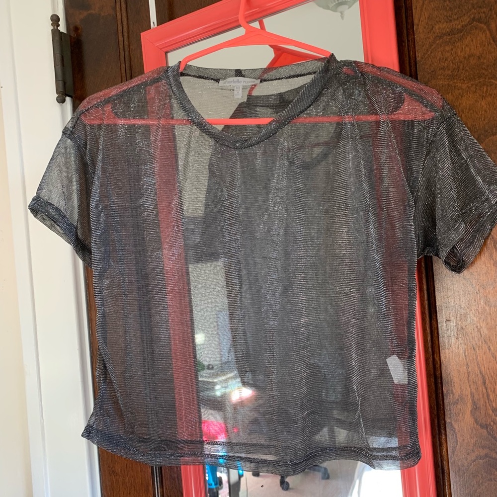 Forever21 Sheer Crop Top